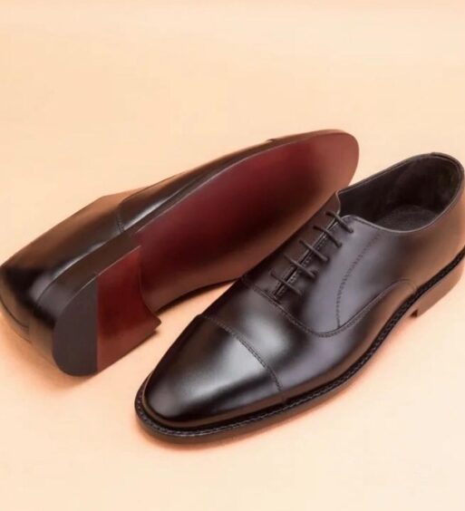 Men's Black Leather Formal Oxford Shoes