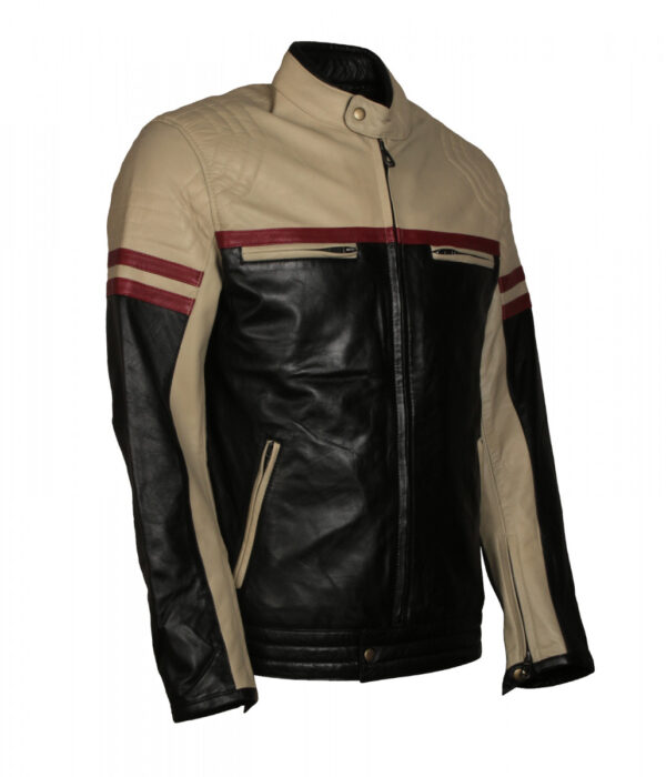 Men's Biker Vintage Riders Motorcycle Leather Jacket - Image 1