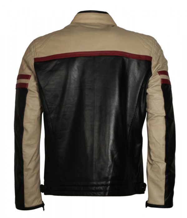 Men's Biker Vintage Riders Motorcycle Leather Jacket - Image 3