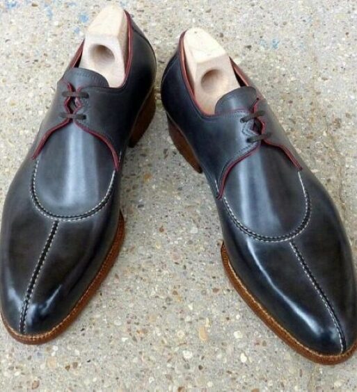 Handmade Men's Black Leather Luxury Shoes