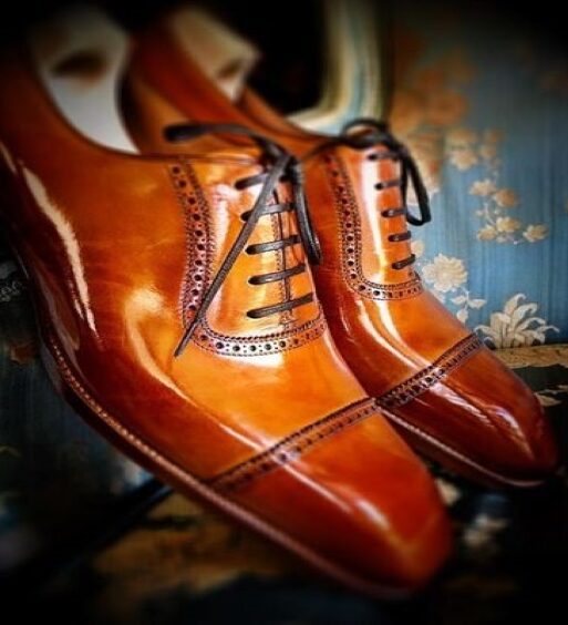 Handmade Men's Brown Leather Cap Toe Formal Oxford Shoes